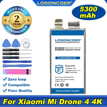 100% Originálne LOSONCOER 5300mAh Letu Batérie Pre Xiao Mi Drone 4 4K Drone Letu Batérie Obrázok