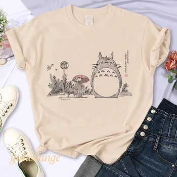 Kawaii Roztomilý 90. rokov Y2k Mačka Totoro Tričko Harajuku Ullzang T Shirt Ženy T-shirt Vintage Tričko Top Tees Ženy Ženy Oblečenie Obrázok